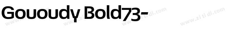 Gououdy Bold73字体转换